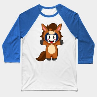 Horse Girl Costume Baseball T-Shirt